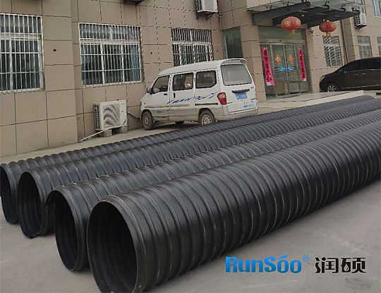 HDPE钢带增强波纹排污管...